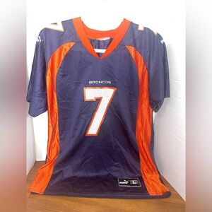Vintage John Elway Denver Broncos Puma #7 Kids NFL Football Jersey Size Large